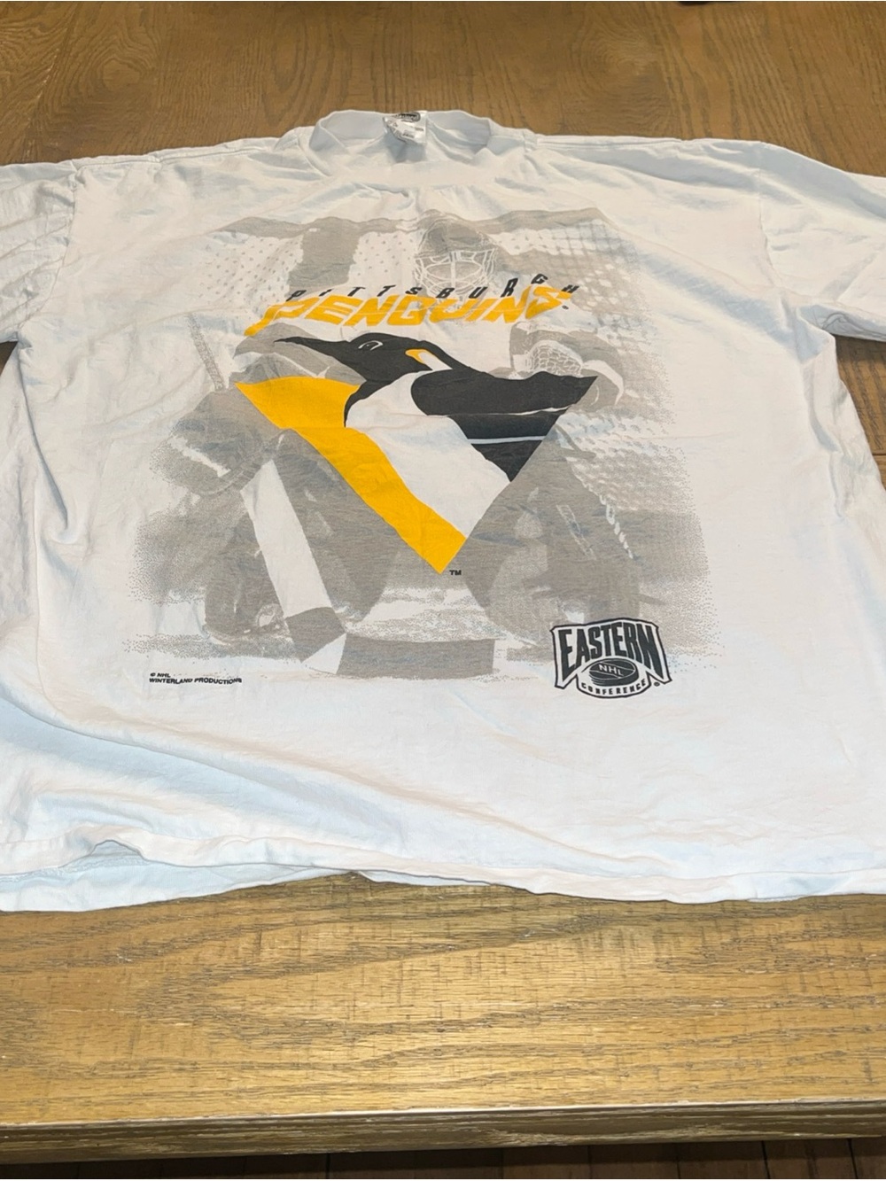 Vintage Pittsburgh Penguins Eastern Conference T Shirt Large L Winterland